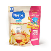 Каша Nestlé Молочная мультизлаковая с грушей и персиком с бифидобактериями BL